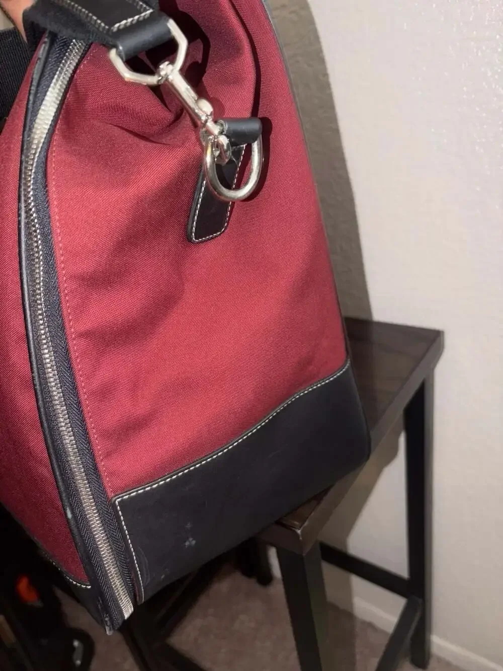 Coach Leatherware Canvas and Leather Weekender Travel Bag